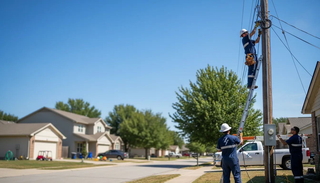 Residential electrician providing installation services in Mason, WI